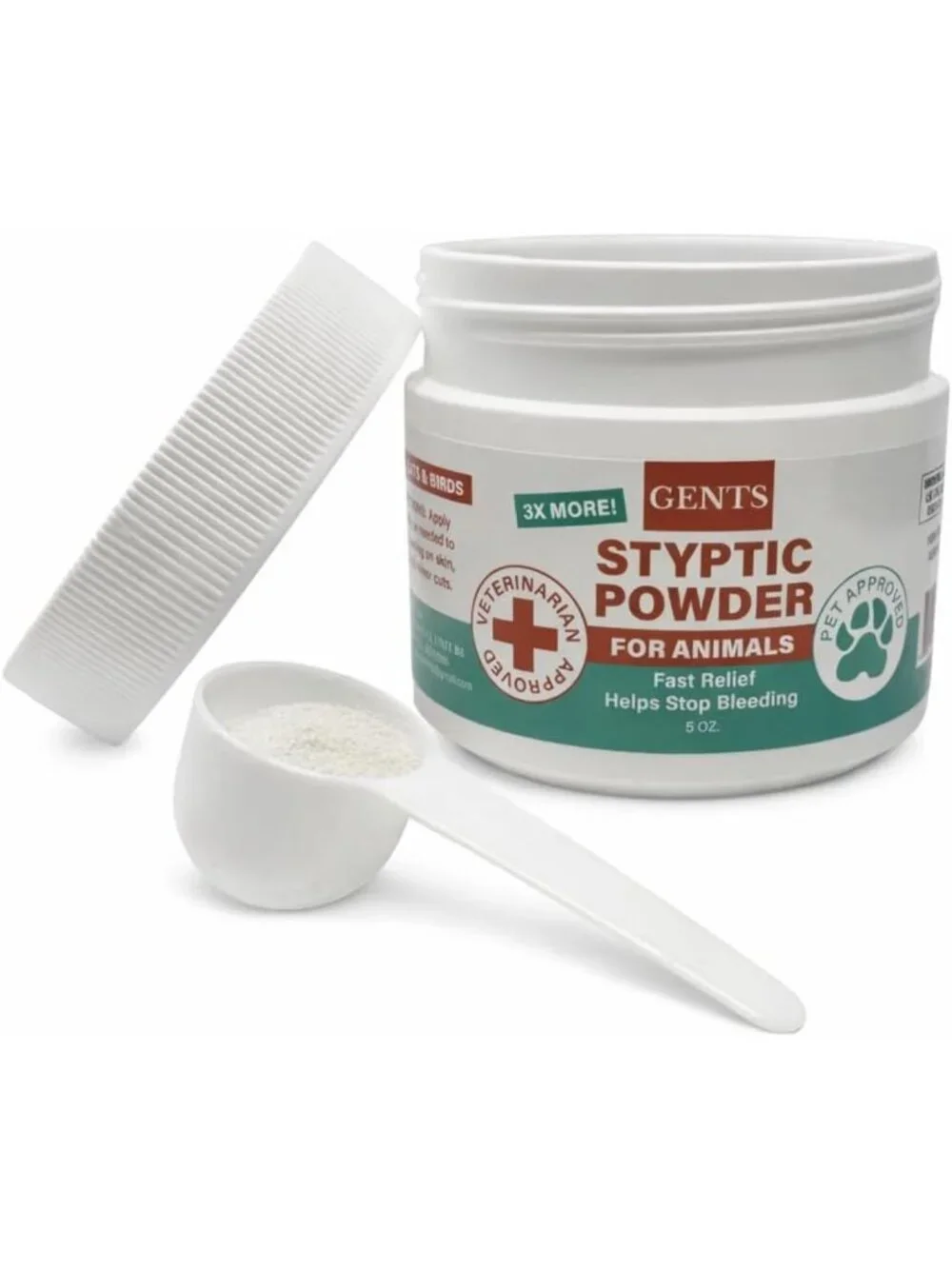 5 oz Pet Styptic Powder for Quick Blood Clotting - First Aid for Dogs, Cats